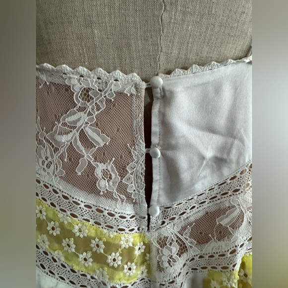 MAJORELLE Cady Mini Dress in Ivory & Pale Yellow S - Picture 9 of 16